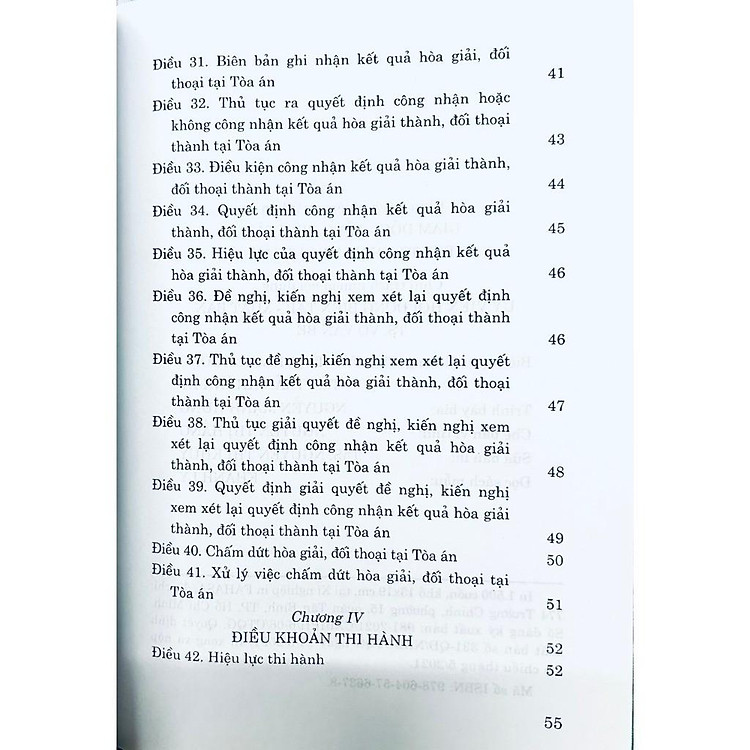 Luật Hòa Giải, Đối Thoại Tại Tòa Án (Hiện Hành) - Ảnh 7