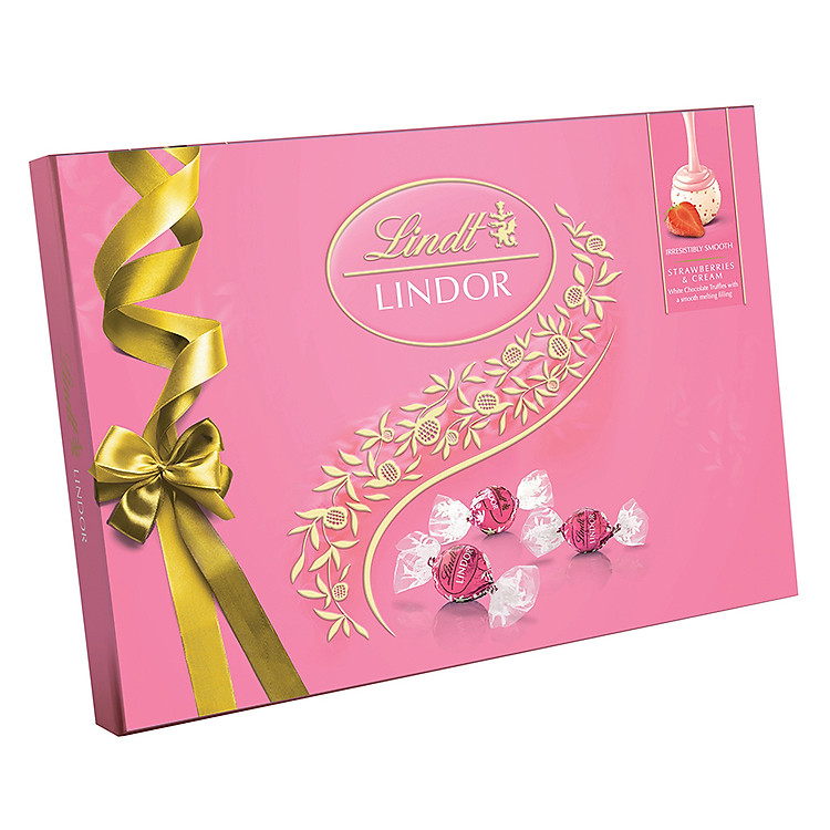 Hộp Quà Socola Lindt Lindor Kem Dâu (168g)