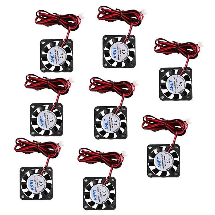 8 Pieces Ultra-silent 12V 4010 DC Brushless Cooling Fan for 3D Printer