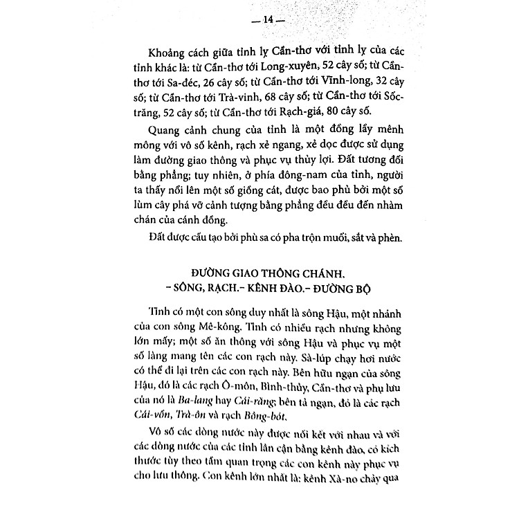 Chuyên Khảo Về Tỉnh Cần Thơ - Địa Lý Học: Tự Nhiên, Kinh Tế Và Lịch Sử Nam Kỳ (Tập X - 1904) - Ảnh 5