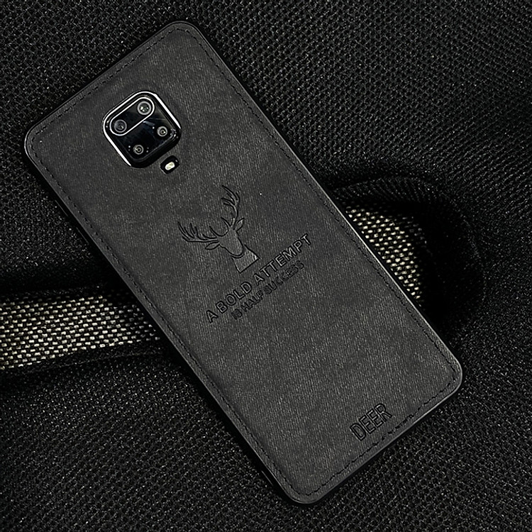Ốp lưng cho Xiaomi Redmi Note 9S - Redmi Note 9 Pro giả da con hươu DEER - Nhựa dẻo TPU