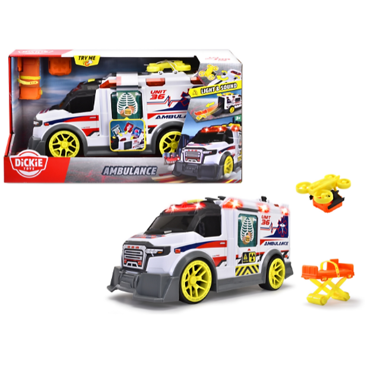 Mua tại Lazada: Mua Đồ Chơi Xe Cứu Thương DICKIE TOYS Chính hãng Tiết kiệm