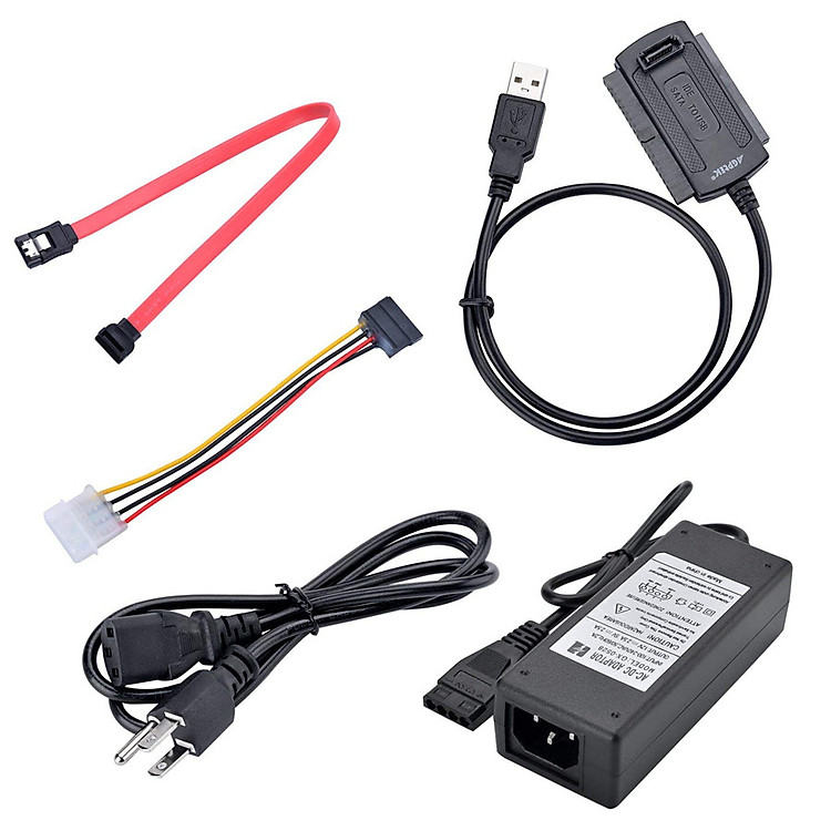 Bộ chuyển USB 2.0 to SATA/IDE Cho Ổ Cứng 2.5" + 3.5", Ổ CD và DVD