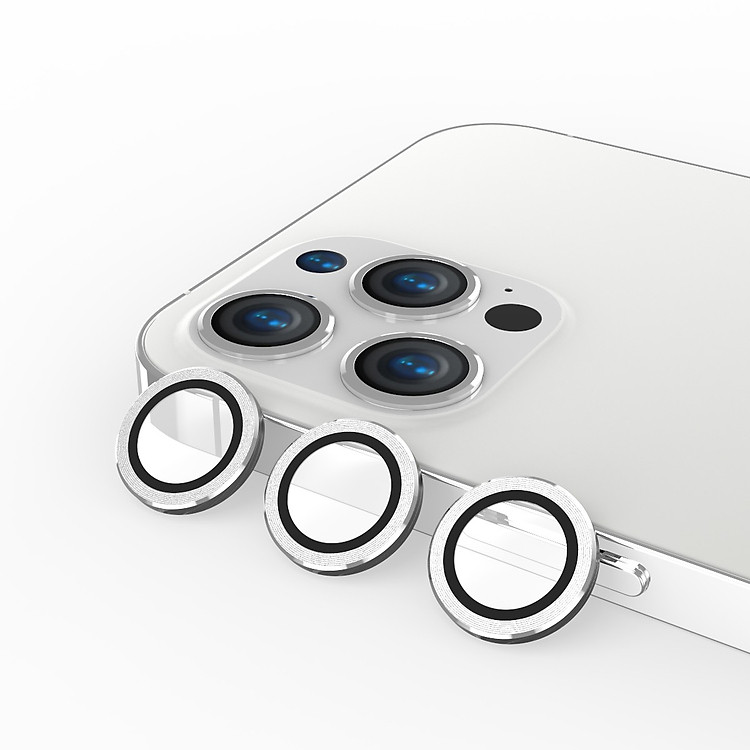 Kính Cường Lực cho Camera Lens MIPOW KINGBULL ALUMIUM Trong Suốt Viền Màu Dành Cho iPhone 13 Pro Max / 13 Pro_ Hàng Chính Hãng