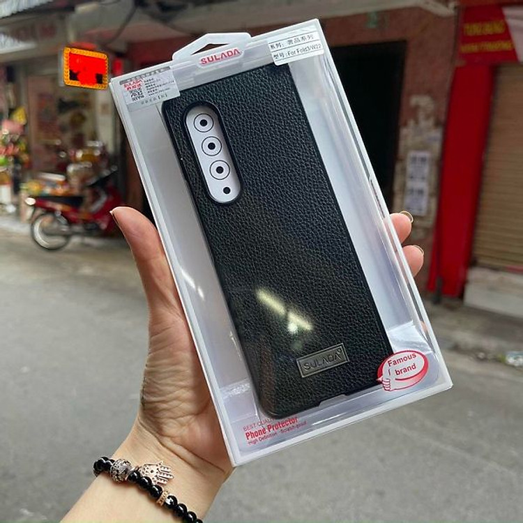 Ốp lưng Samsung Galaxy Fold 3 hiệu SULADA dạng da mềm - hàng nhập khẩu