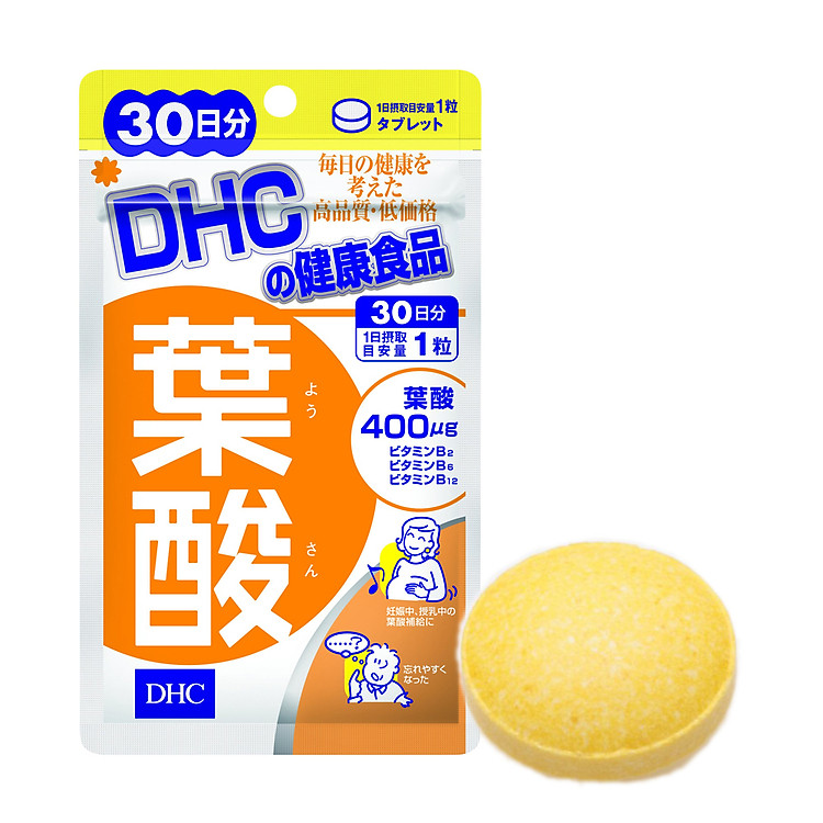 Viên Uống Vitamin Dành Cho Bà Bầu DHC Folic Acid 30 Viên