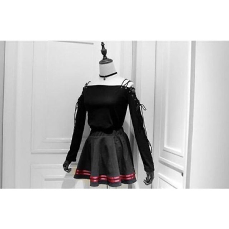 Áo croptop trễ hở vai Đan dây cánh tay thiết kế - By Sugargalz