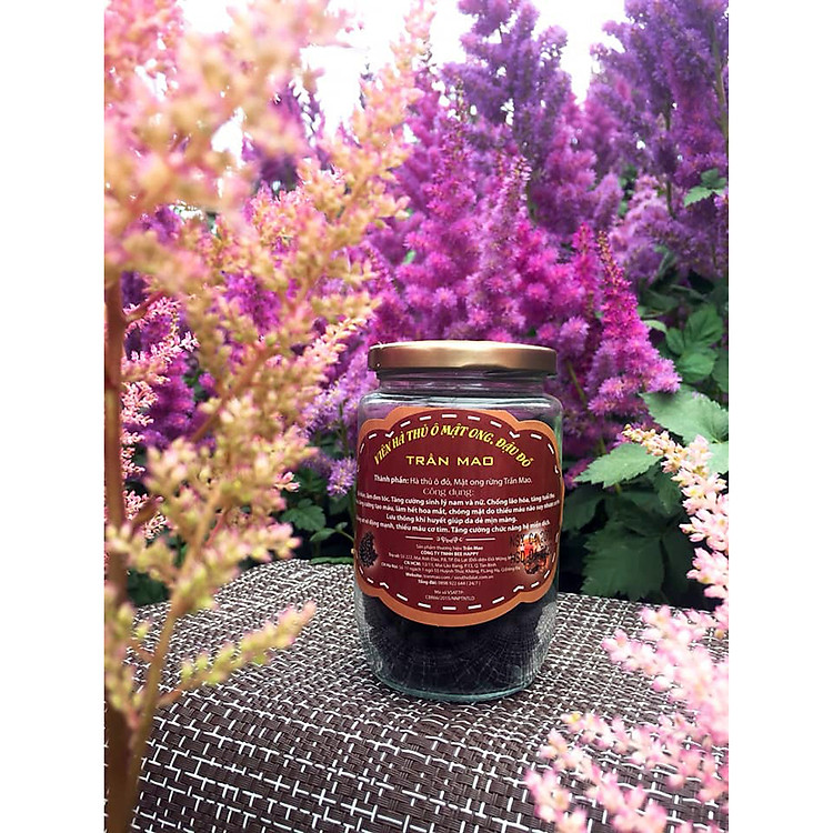 VIÊN HÀ THỦ Ô, MẬT ONG, ĐẬU ĐEN TRẦN MAO 200G