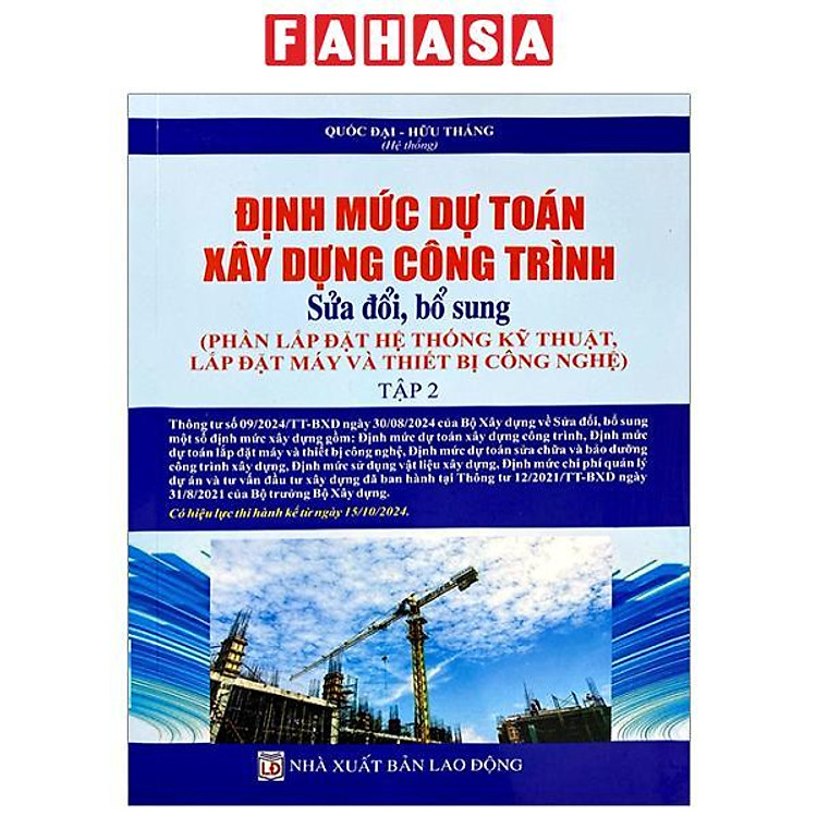 Định Mức Dự Toán Công Trình (Sửa Đổi, Bổ Sung) – Tập 2