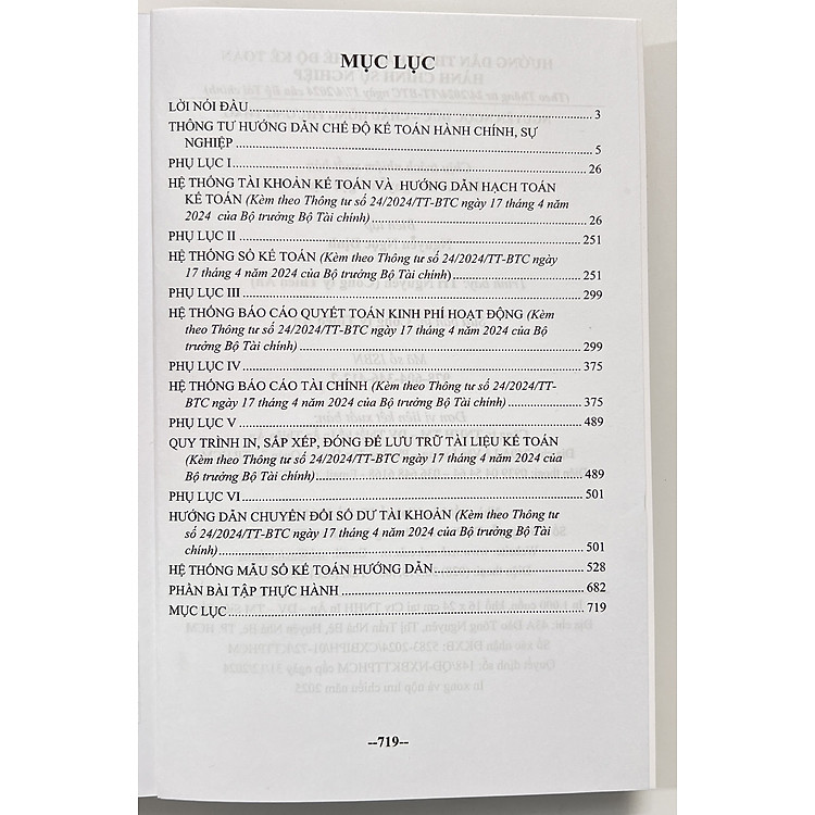 Hướng Dẫn Thực Hành Chế Độ Kế Toán Hành Chính Sự Nghiệp (Thông tư 24/2024/TT - BTC ngày 17 tháng 4 năm 2024 của Bộ Tài Chính) - Ảnh 5