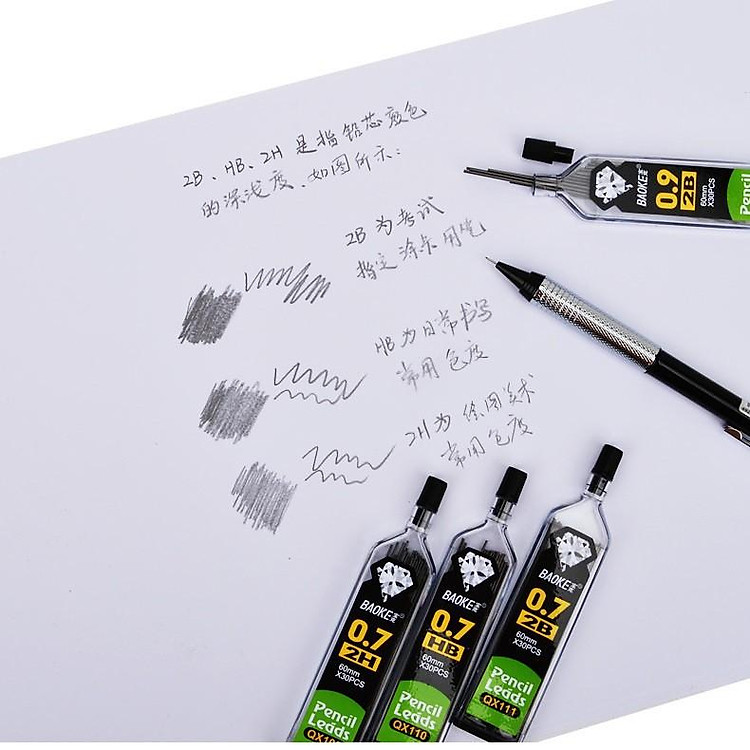 Bộ Ruột Bút Chì Bấm Baoke (30 ruột) - Ảnh 6