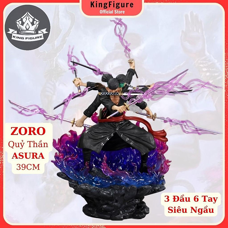 Mô Hình Zoro Quỷ Thần ASURA 39CM - Ảnh 3
