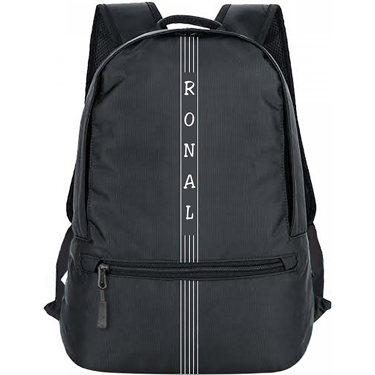 Ba lô Ronal BL85 - Đen logo trắng