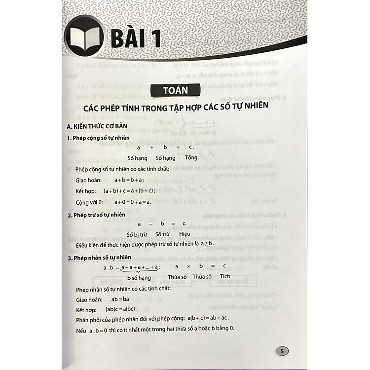 Ôn Tập Hè Toán Ngữ Văn Tiếng Anh Lớp 6 - Ảnh 2