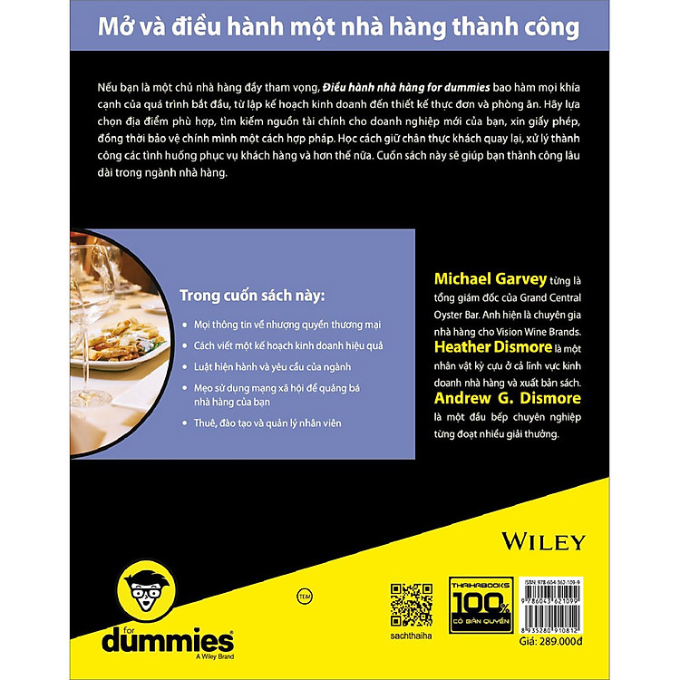 Điều Hành Nhà Hàng For Dummies - Ảnh 2