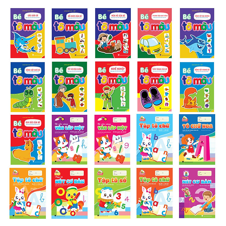 Bé Tô Màu – Luyện Chữ (Mầm Non – Chuẩn Bị Vào Lớp 1)