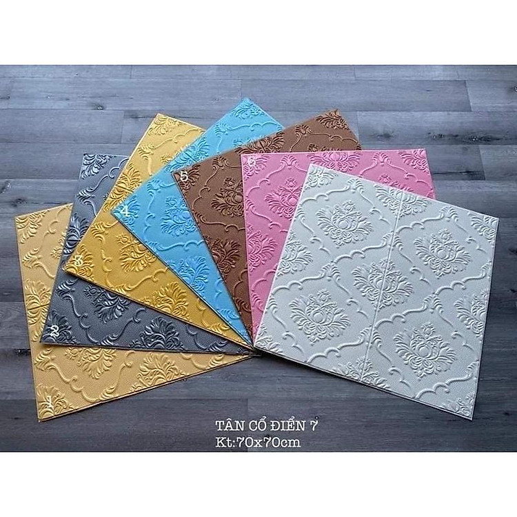 Xốp dán tường 3D mẫu tân cổ điển 7 hàng loại 1