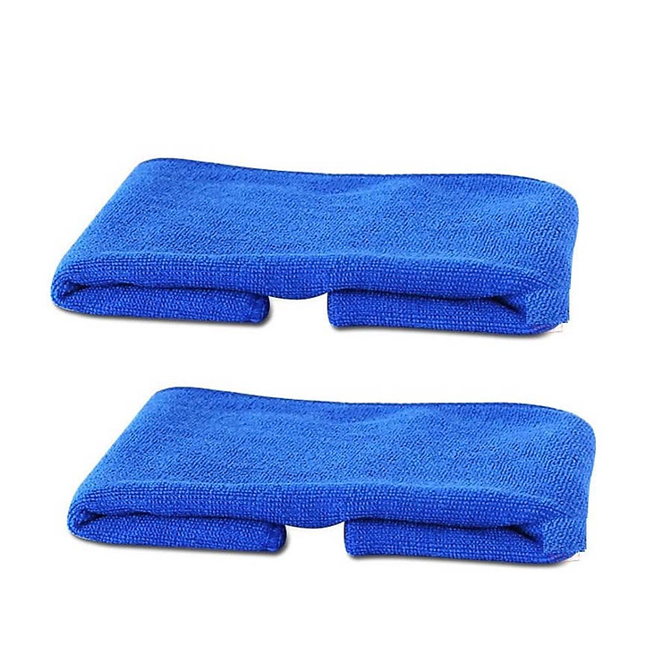 Combo 2 khăn lau xe ô tô Microfiber siêu thấm nước 30x70cm (Giao màu ngẫu nhiên)