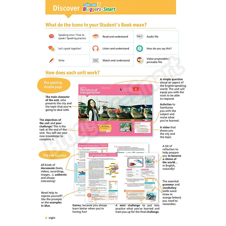 Tiếng Anh 7 - Bloggers - Smart - Student's Book (2022) - Ảnh 3