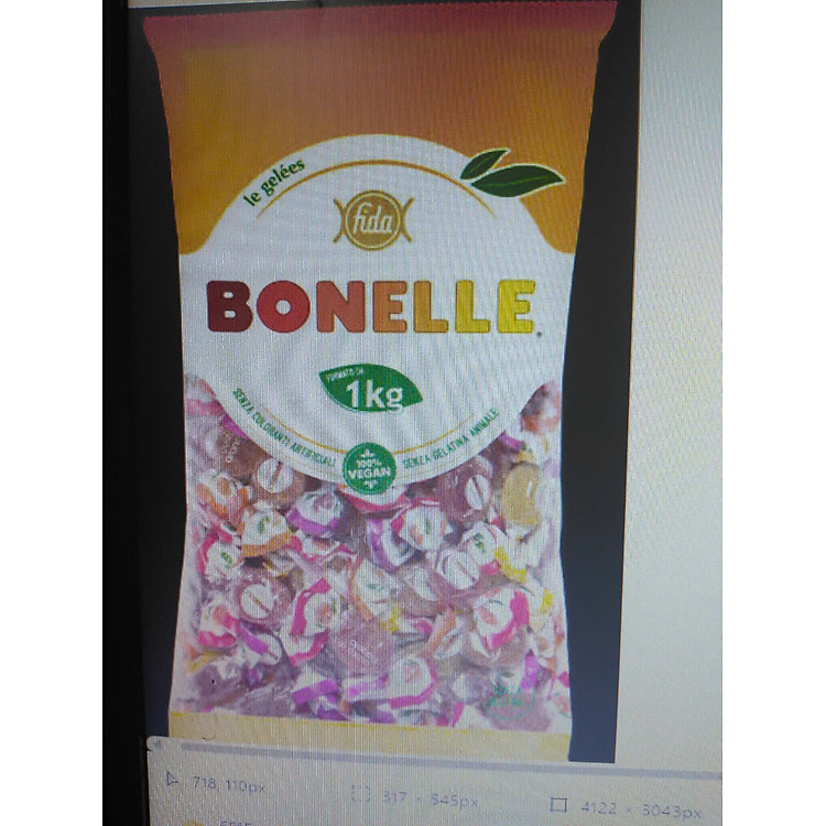 Kẹo Bonelle hương vị trái cây 1kg