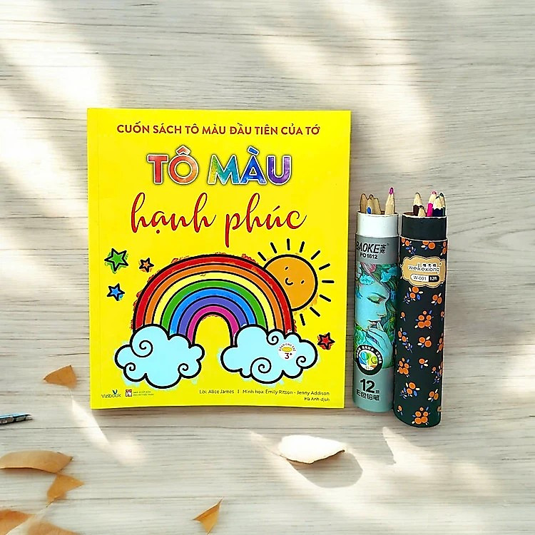 Cuốn Sách Tô Màu Đầu Tiên Của Tớ - Tô Màu Hạnh Phúc - Dành cho trẻ từ 3 tuổi - Ảnh 2