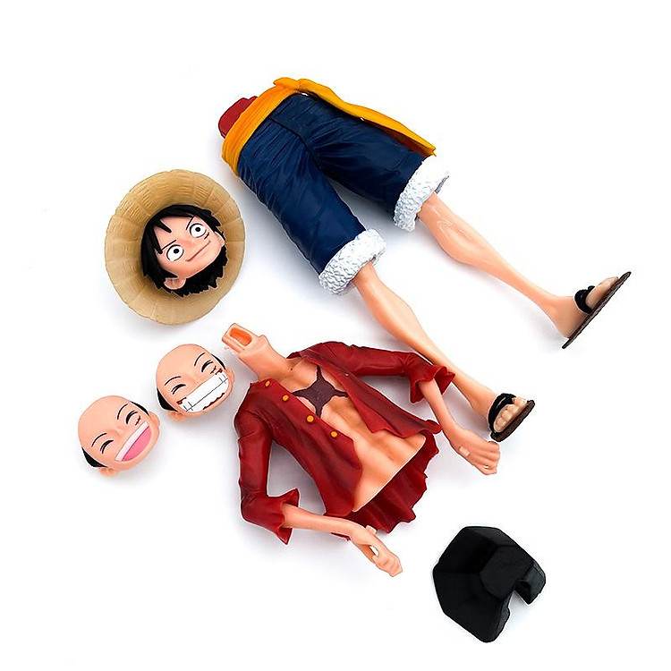 Mô Hình Luffy 3 Mặt Biểu Cảm 27CM - Ảnh 3