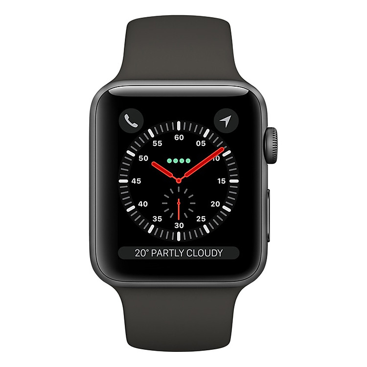 Đồng Hồ Thông Minh Apple Watch Series 3 GPS Space Grey Aluminium Case With Grey Sport Band VN/A - Hàng Chính Hãng