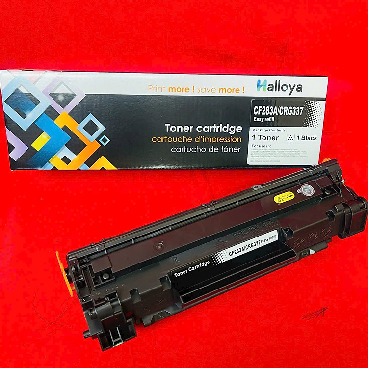 Hộp mực 83A 337 HALLOYA CÓ LỖ ĐỔ MỰC cho máy in Hp M125A, M127FN, Canon LBP 151, MF221, MF244dw,..Giá có Vat - Hàng Nhập Khẩu