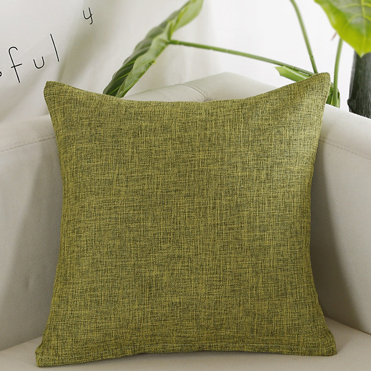 Gối Tựa Lưng Vỏ Lanh Trơn Màu PA9107