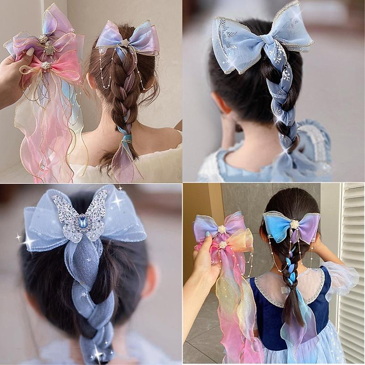 Kẹp Tóc Hình Nơ Xinh Xắn Cho Bé Gái