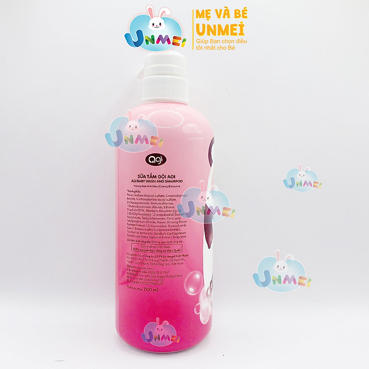Mua Sữa Tắm Gội AGI Hương Hoa Anh Đào Chính hãng Giá rẻ - Hình ảnh 2