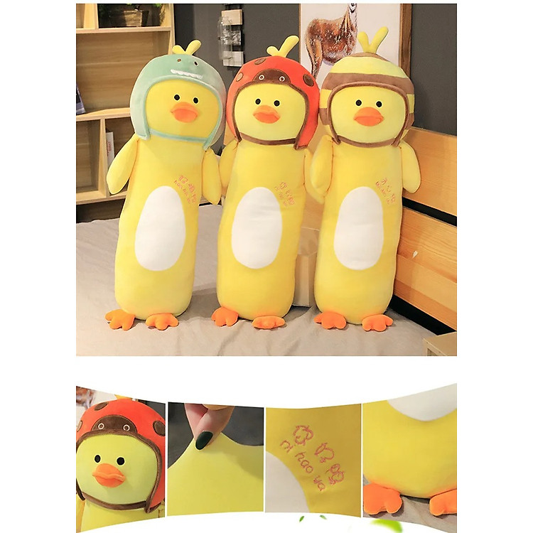 Gấu bông vịt vàng dễ thương 70cm Chính hãng Ưu đãi - Hình ảnh 4
