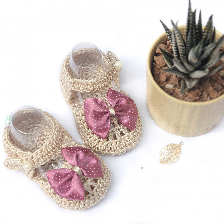 Giày dép bé gái - Xăng đan kem nơ