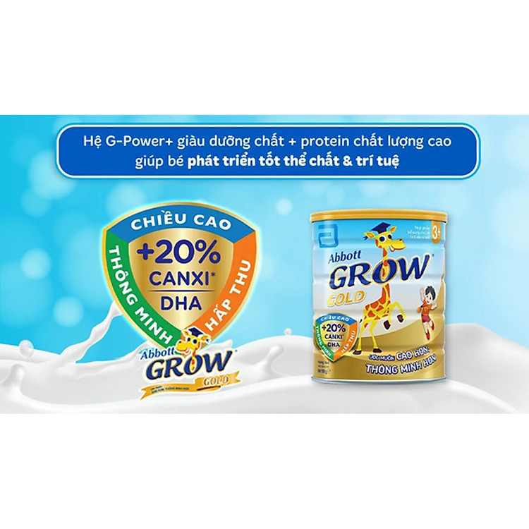 Sữa Bột Abbott Grow Gold 3+ 900g Đảm bảo Giá rẻ - Hình ảnh 5
