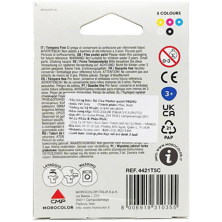 Hộp 5 Tuýp Màu Poster Paint 12 ml - Primo 4421T5C - Ảnh 3