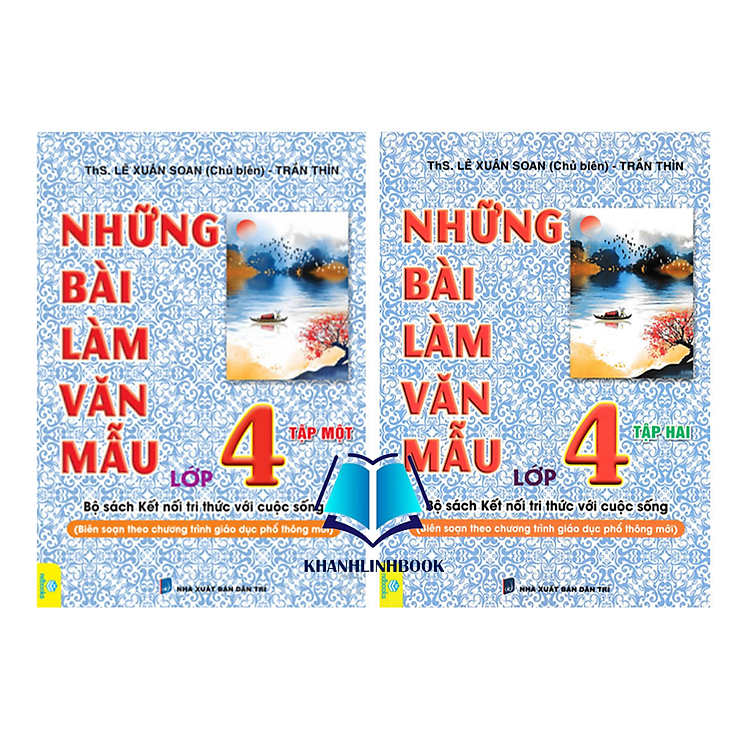 Sách - Combo Những Bài Làm Văn Mẫu Lớp 4 - Tập 1 + 2 (Kết Nối Tri Thức Với Cuộc Sống)