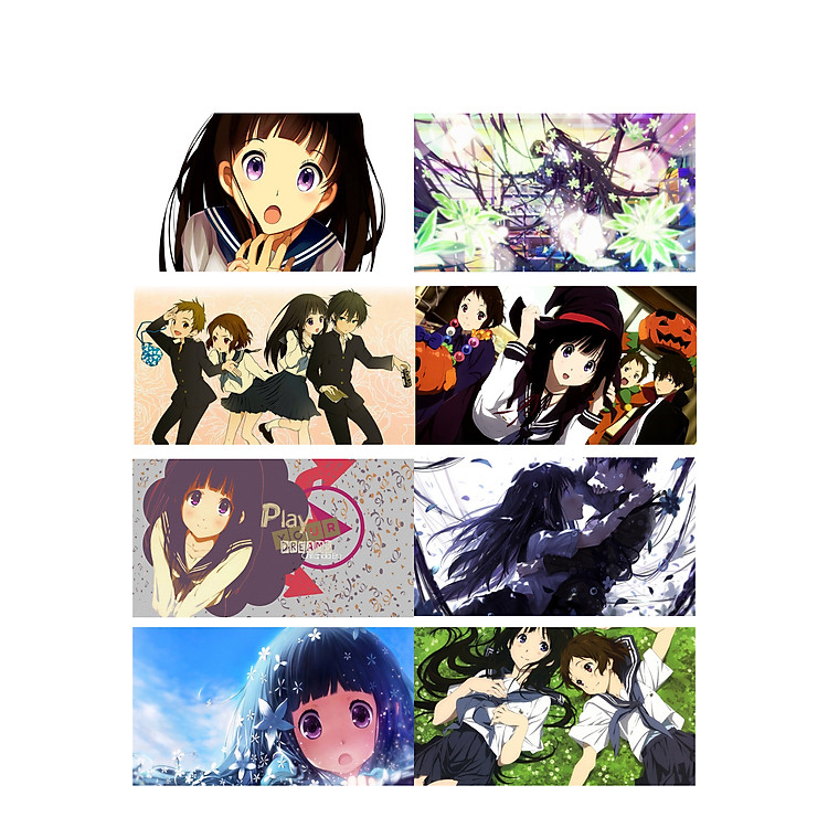 Poster 8 tấm A4 HYOUKA KEM ĐÁ anime tranh treo album ảnh in hình đẹp (MẪU GIAO NGẪU NHIÊN)