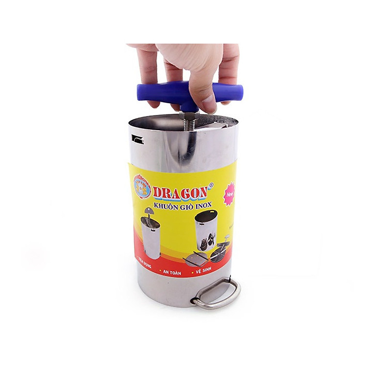 ( Thương Hiệu Dragon) Khuôn Làm Giò Thủ , Giò Lụa , Chả Lạnh , Chả Lụa Bằng Inox Dày Cao Cấp Không Rỉ Sét