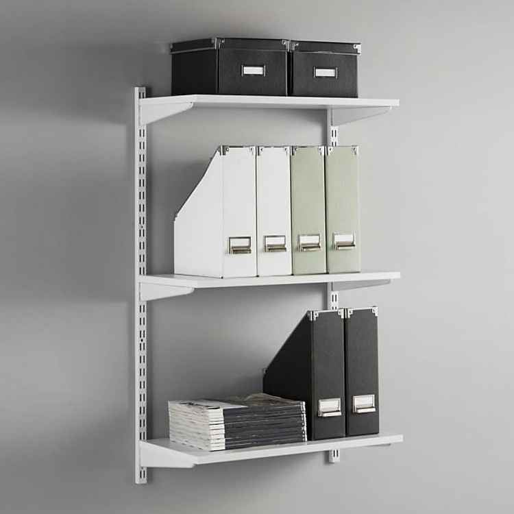 Kệ Railshelf 3 tầng H120cm - Kệ treo tường tùy biến kích thước & vị trí hiện đại