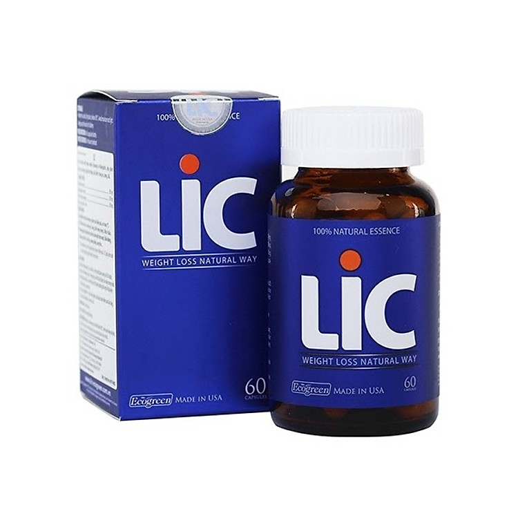 Thực Phẩm Chức Năng LIC hỗ trợ GIẢM CÂN ĐẸP DÁNG, TỰ TIN TỎA SÁNG (chai 60 viên)