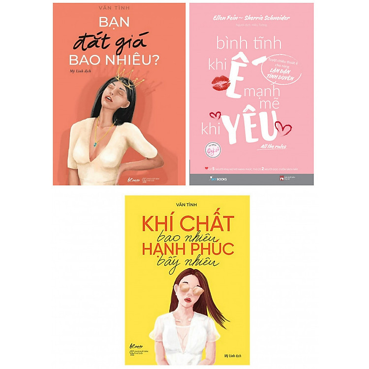Combo Sách Tư Duy-Kỹ Năng Sống: Bạn Đắt Giá Bao Nhiêu + Bình Tĩnh Khi Ế, Mạnh Mẽ Khi Yêu + Khí Chất Bao Nhiêu, Hạnh Phúc Bấy Nhiêu ( Tặng Bookmark )
