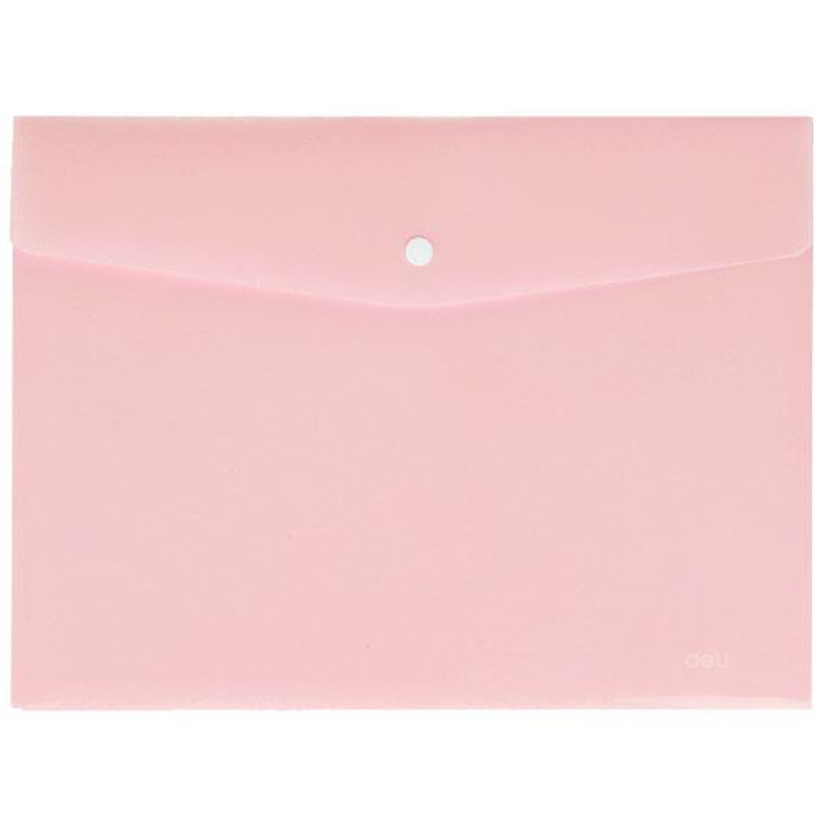 Bìa Nút A4 Deli EF554 – Màu Hồng
