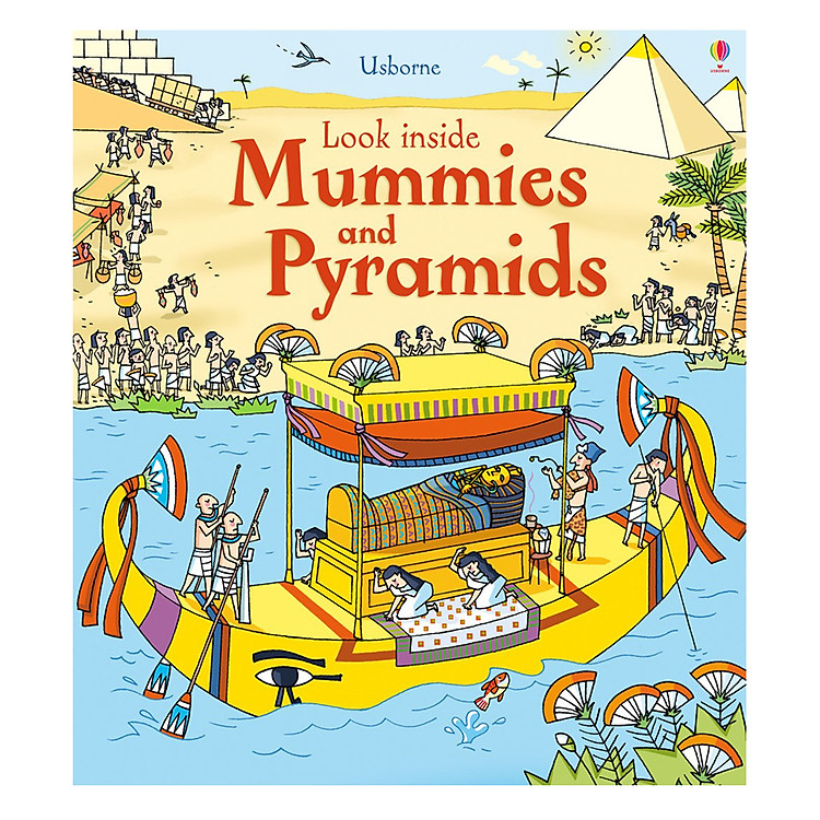 Sách Usborne Look inside Mummies & Pyramids