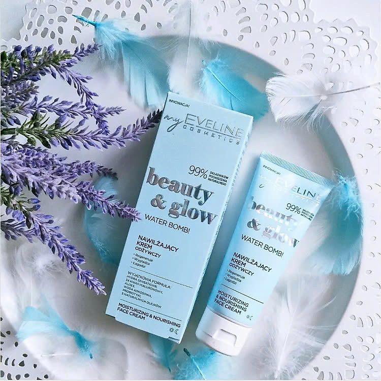 Kem Dưỡng Eveline Water Bomb Beauty & Glow (xanh dương) - Ảnh 3