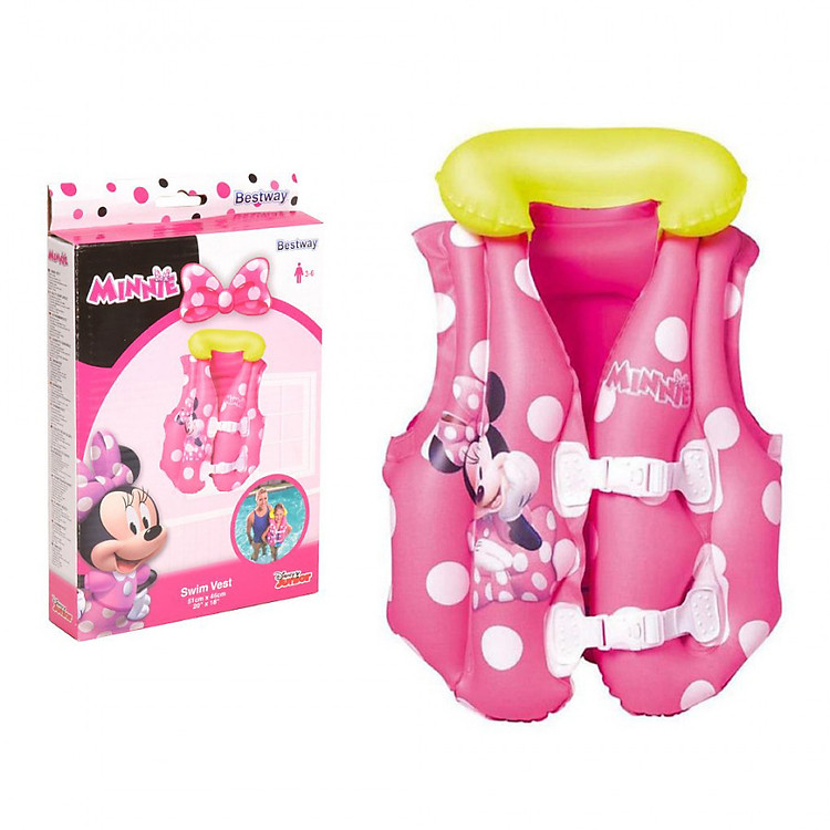 Áo Phao Hình Mickey Hồng Bestway 91070 cho bé