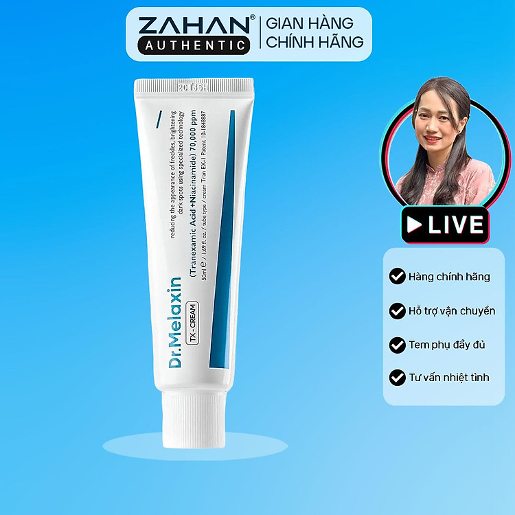 Kem dưỡng nám hỗ trợ sáng da Dr.Melaxin TX - Cream 50ml