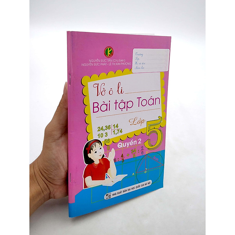 Vở Ô Li Bài Tập Toán 5 - Quyển 2 (2019) - Ảnh 5