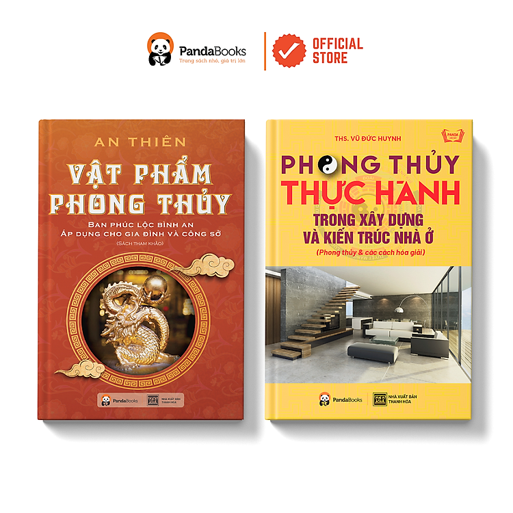 Sách Combo 2 cuốn Vật phẩm phong thủy + Phong thủy thực hành trong xây dựng và kiến trúc nhà ở