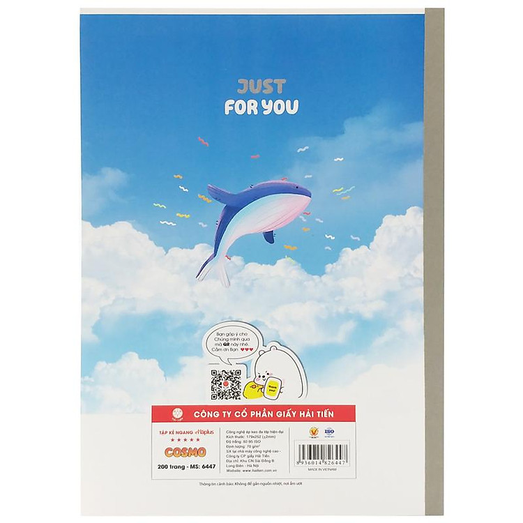 Tập Kẻ Ngang 200 Trang 70gsm Cosmo (5 tập) - Ảnh 2