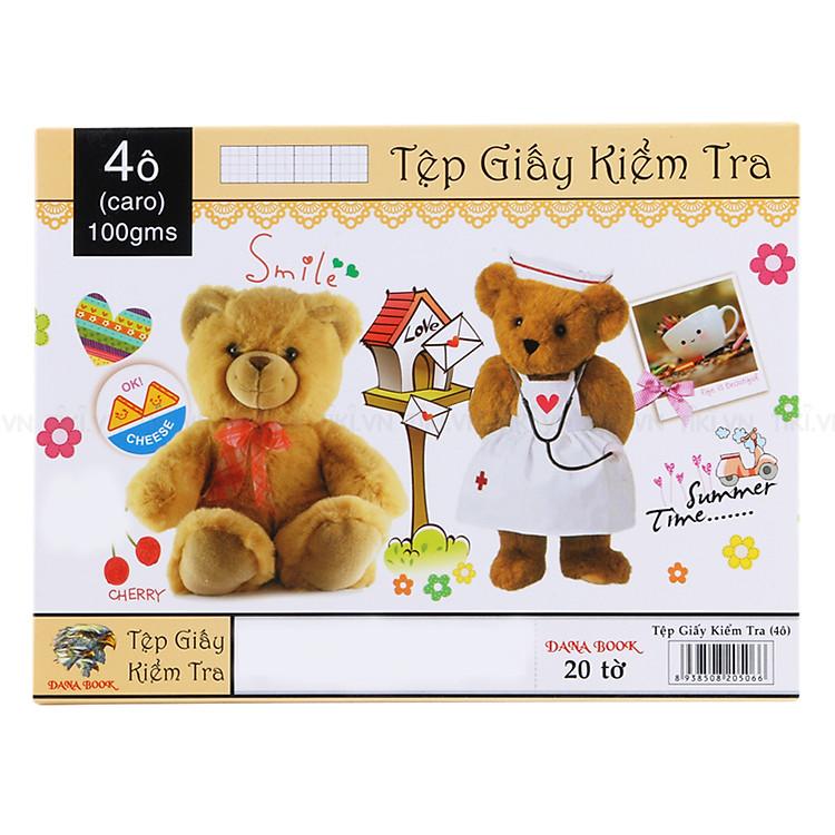 Tệp Giấy Kiểm Tra 4 Ô Ly (20 tờ) - Ảnh 4